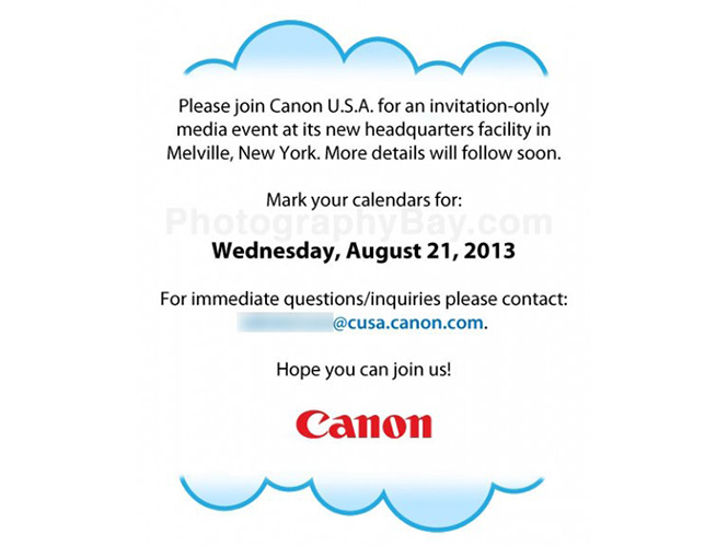 Παρουσίαση της Canon στη Νέα Υόρκη στις 21 Αυγούστου