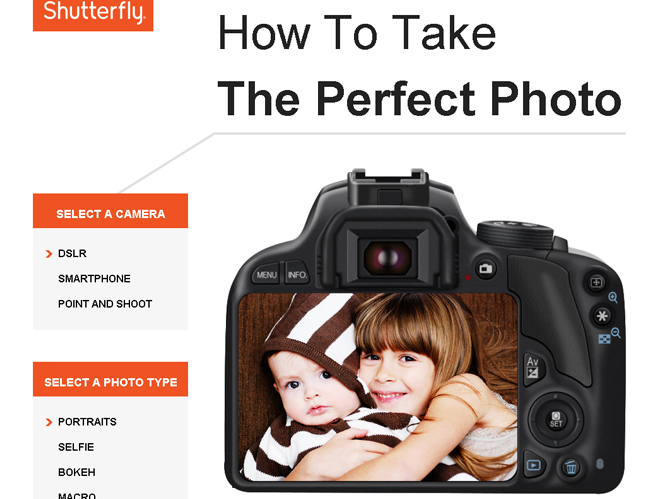 Η Shutterfly δημιούργησε ειδικό οδηγό με συμβουλές για την λήψη τέλειων φωτογραφιών