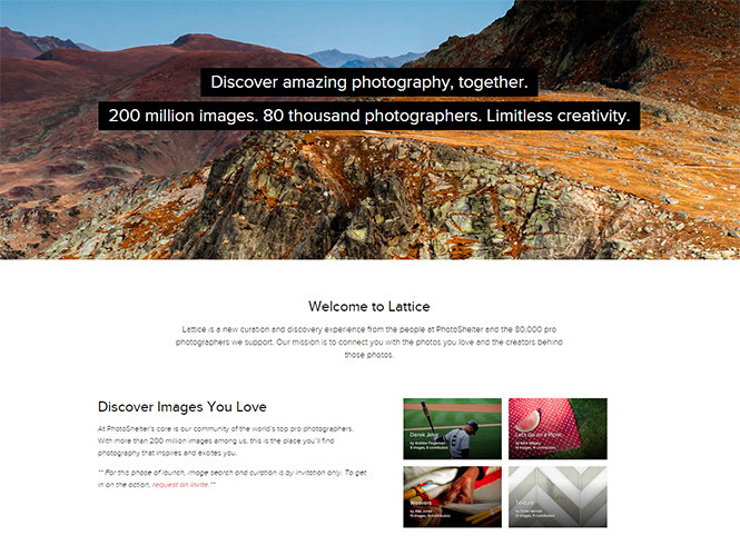 Lattice, νέα πλατφόρμα από την PhotoShelter αποκαλύπτει χιλιάδες φωτογραφικούς θησαυρούς