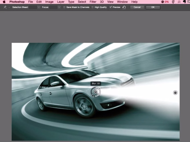 Ανάψτε τα φώτα του αυτοκινήτου στο Adobe Photoshop