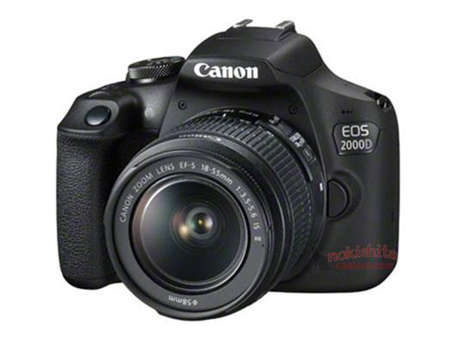 Διέρρευσαν και τα στοιχεία για την Canon EOS 2000D