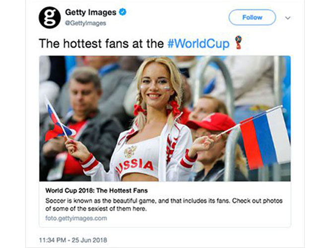 Getty: Γκάφα με την gallery “World Cup 2018: The Sexiest Fans”, απολογήθηκε το πρακτορείο