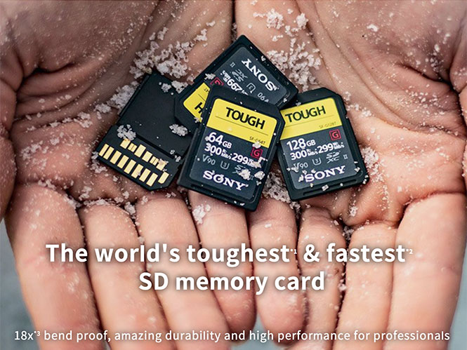 H Sony παρουσίασε τις πιο “σκληρές” και γρήγορες SD κάρτες μνήμης του κόσμου