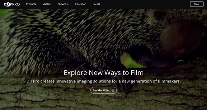 Η DJI λανσάρει ένα νέο site για επαγγελματίες κινηματογραφιστές