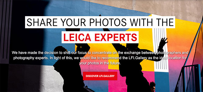 Τέλος το Leica Fotopark, οι φωτογράφοι θα πρέπει να μετακινηθούν στην  LFI.Gallery