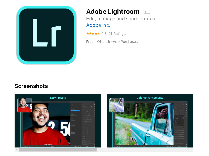 Το Adobe Lightroom είναι διαθέσιμο στο App Store για Mac