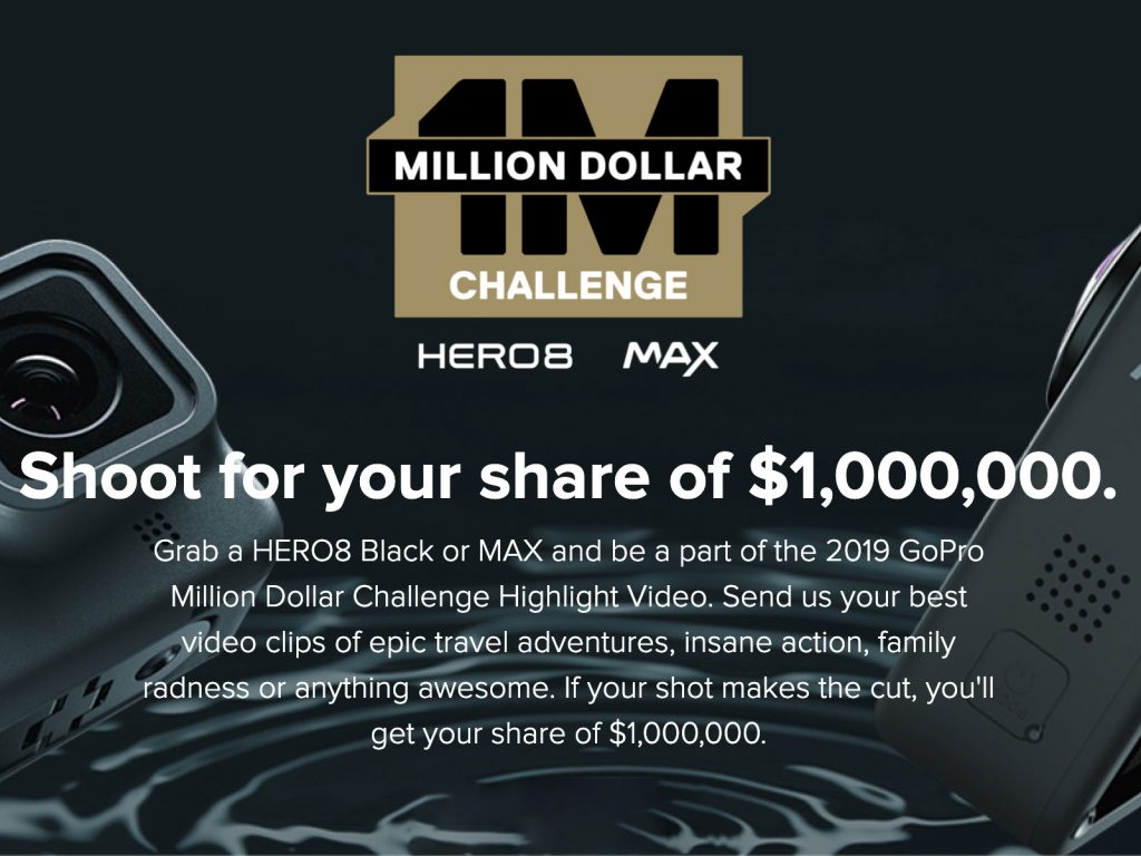 GoPro Million Dollar Challenge: Η GoPro μοιράζει ένα εκατομμύριο δολάρια