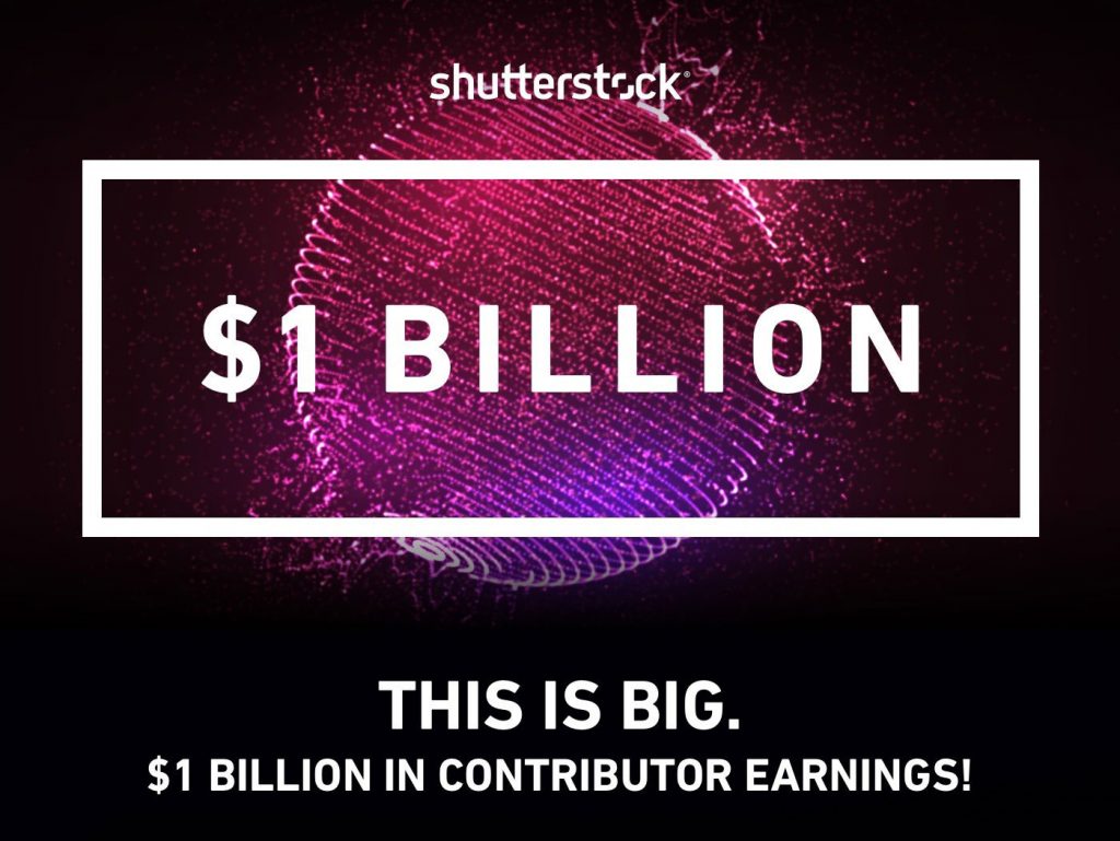 Το 1 δισεκατομμύριο δολάρια έφτασαν τα έσοδα όσων ανεβάζουν υλικό προς πώληση στο Shutterstock