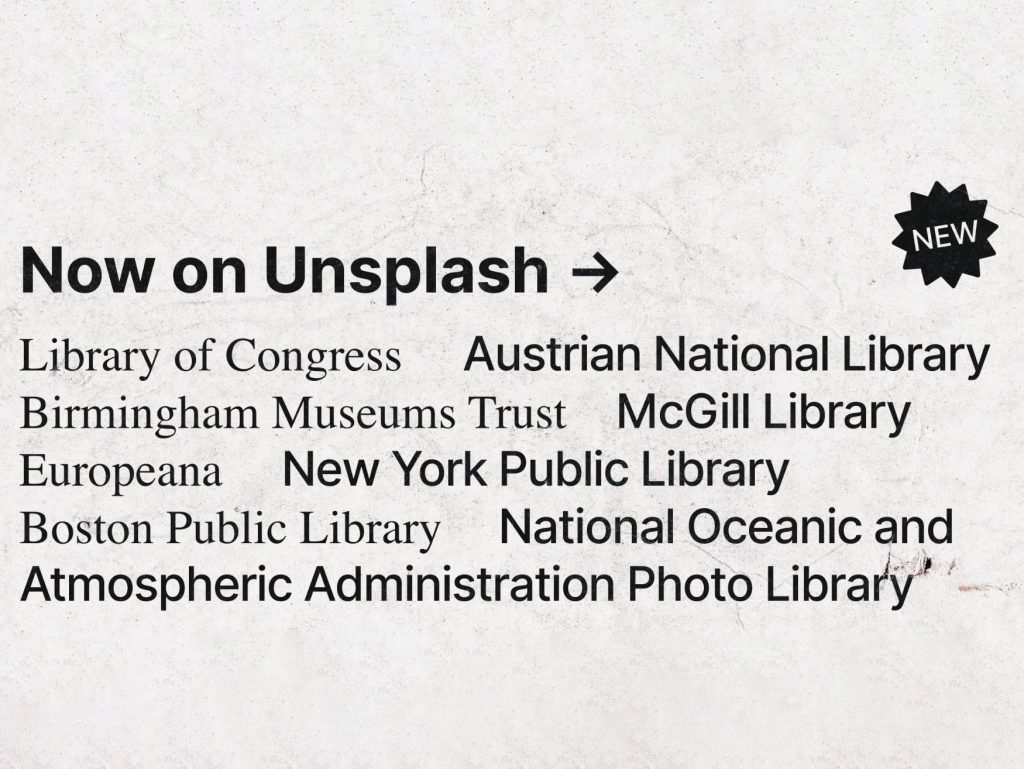 To Unsplash σε συνεργασία με 13 ιδρύματα σε όλο τον κόσμο προσφέρει δωρεάν ιστορικές φωτογραφίες και εικόνες