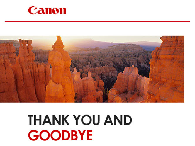 Τίτλοι τέλους σήμερα για το Canon Irista, με δώρο δίμηνη συνδρομή για το Adobe Lightroom! Πρόλαβες να κατεβάσεις τις φωτογραφίες σου;